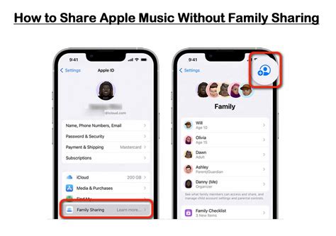 how to share apple music without family sharing - how to use your own account to play other people's music