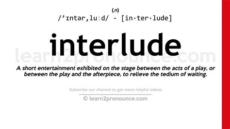 Interlude Meaning Music: A Tapestry of Senses and Emotions